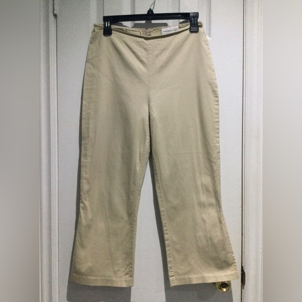 Fairweather Studio Women's Beige Cotton Pants
